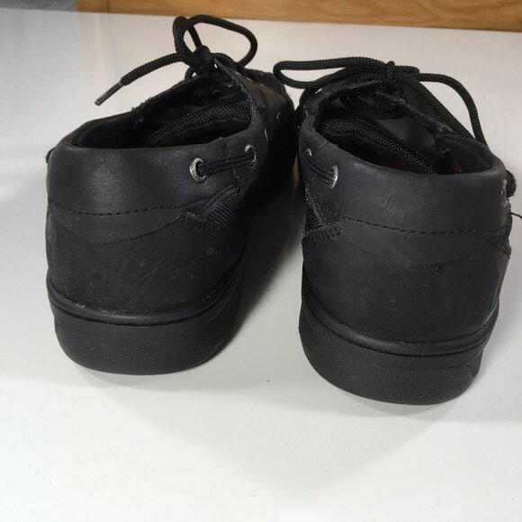 Skechers Work Loafers Mens Size 13 Black Leather Slip Resistant 77022 main image 5